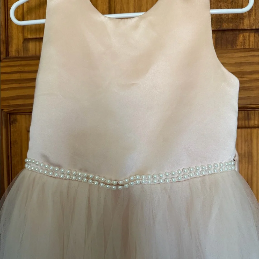 Lavetir Elegant Peach flowers girl Dress